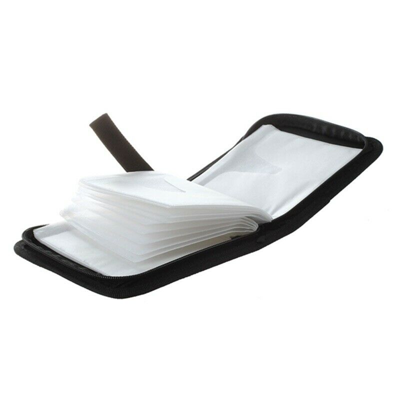 Portable Rectangle CD Carrying Storage Case Bag Holder Black I1Y6Y6