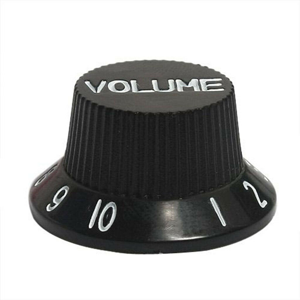 3x Plastic Electric Guitar Speed Control Knobs with Numbers DIY