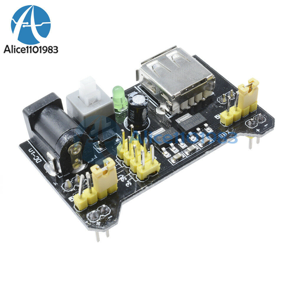 2PCS MB102 Breadboard Power Supply Module 3.3V 5V For Arduino  Solderless