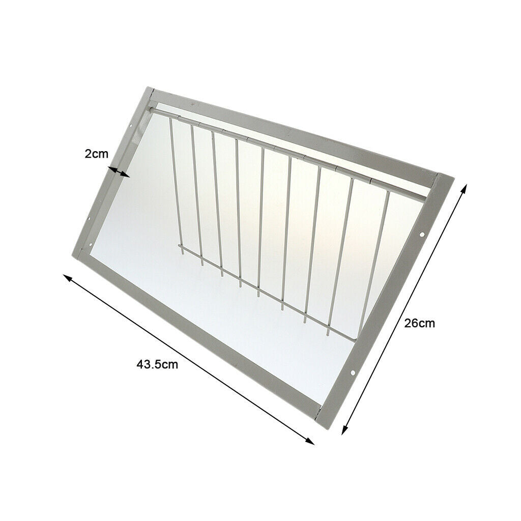 2x Heavy-duty Iron House Pigeon Entrance Door One-Way Door Curtain Bars for
