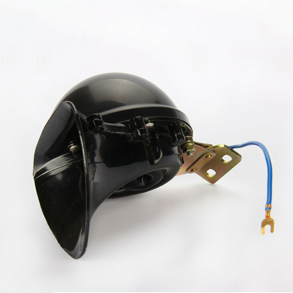Car Styling 12V Black Snail Horn Raging Sound For Car Motorcycle Truck Boat