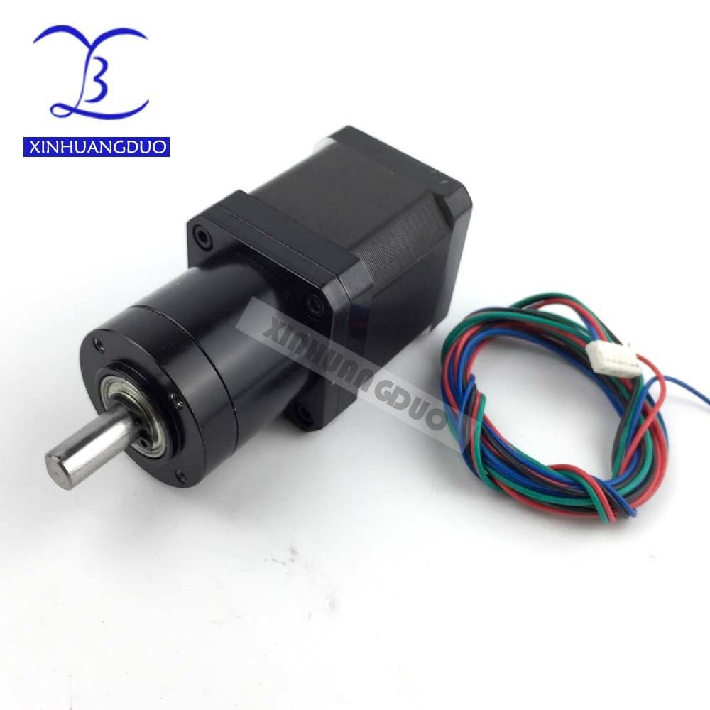 Gear ratio 14:1 Planetary Gearbox , Nema 17 1.68A Geared Stepper Motor