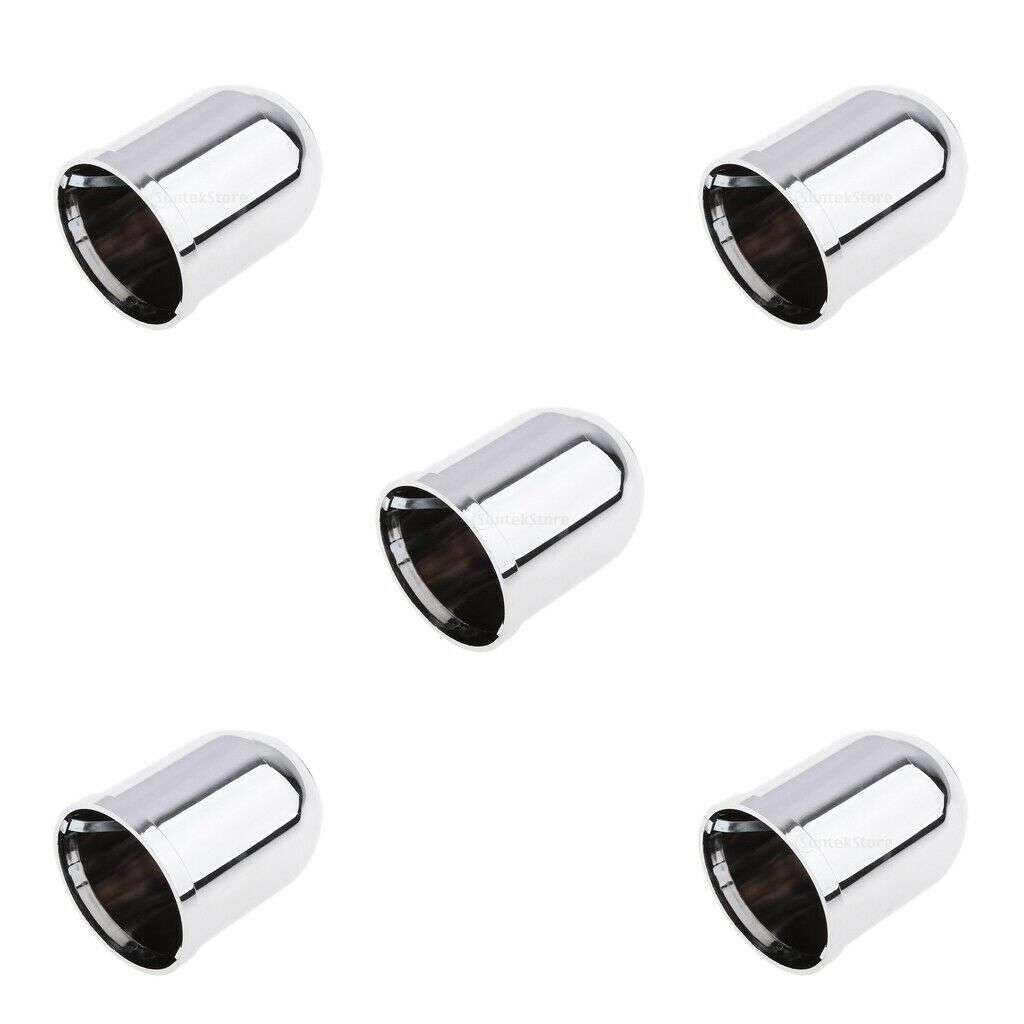 5x Chrome Plastic Tow Ball Bar Clean Protect Towbar Hitch Towball 50mm Car