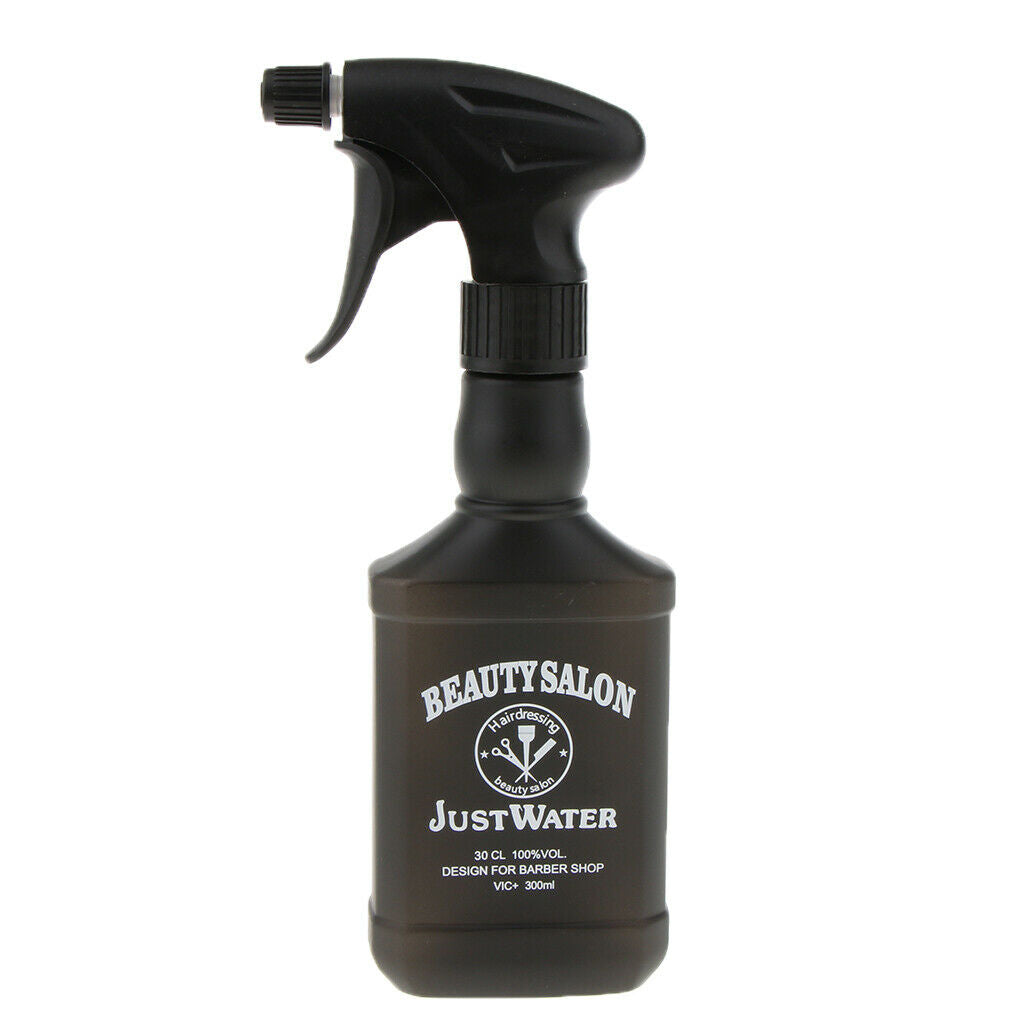 Black Plastic Hair Spray Bottle Salon Hairdressing Plant Water Sprayer 325ml