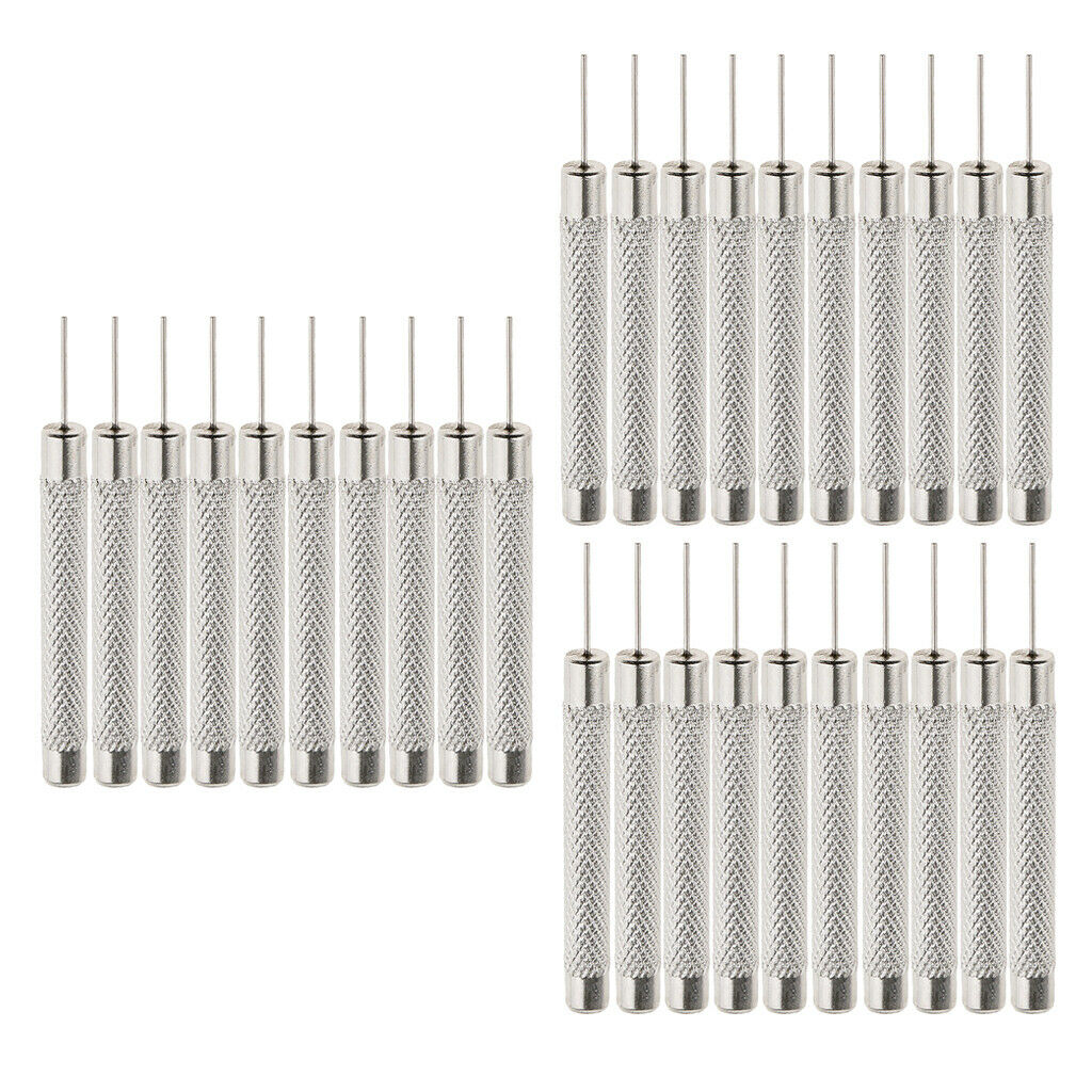30 Pcs Bracelet Watch Strap Link Punch Pin Removal Tool 0.7mm in Diameter