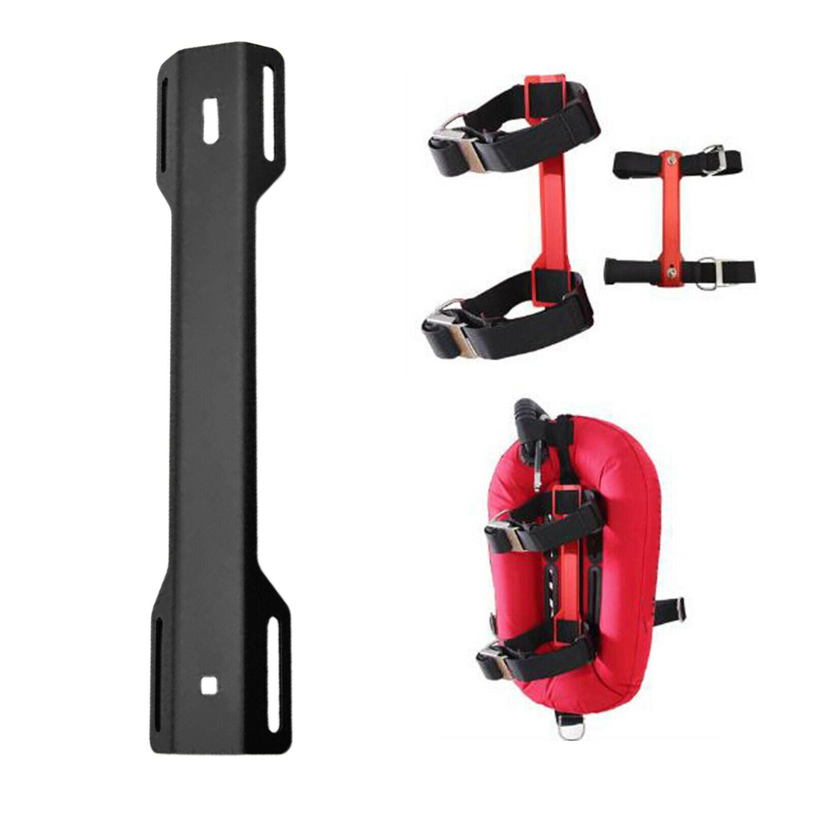 Scuba Diving Single Tank Adapter STA for Scuba Diving Backplate Practical Black