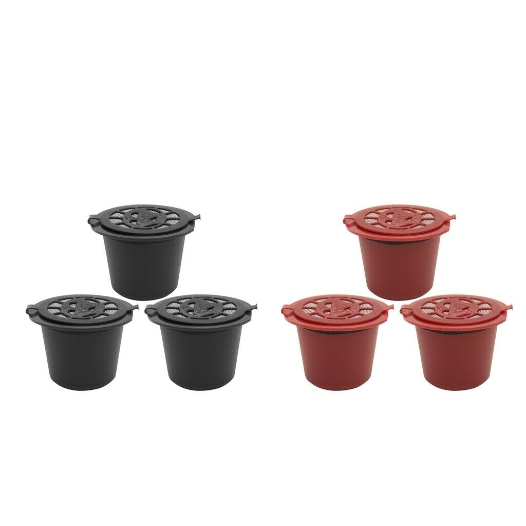 6Pcs Refillable   Coffee Pod Capsule Filter For  Machine