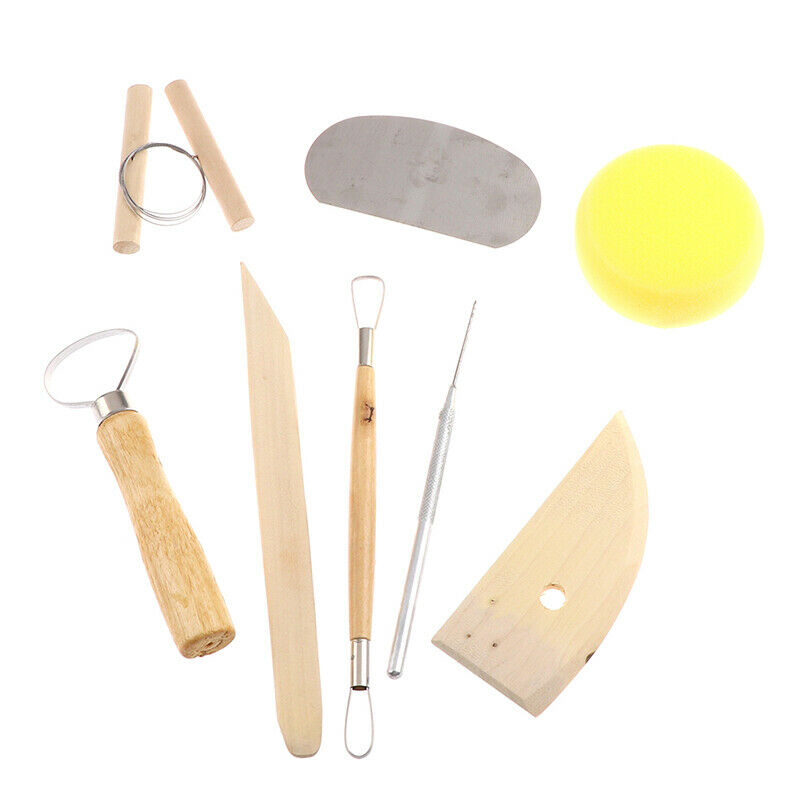 8Pcs/set Pottery DIY Tool Clay Molding Ceramics Molding Tools Artwork KitBD$ SJ