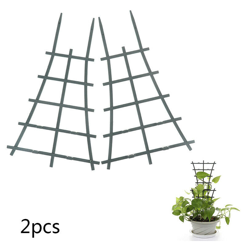2Pcs Garden Mini Climbing Trellis DIY Plastic Potted Plant Support Trellises Rf