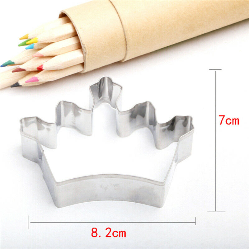 3 Princess Crown King Queen Party Cookie Cutter Cake Biscuit Baking Tool M.l8