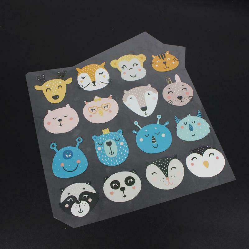 Heat Transfer Iron Stickers Cartoon Animal DIY Clothes Patches for Kids Patch
