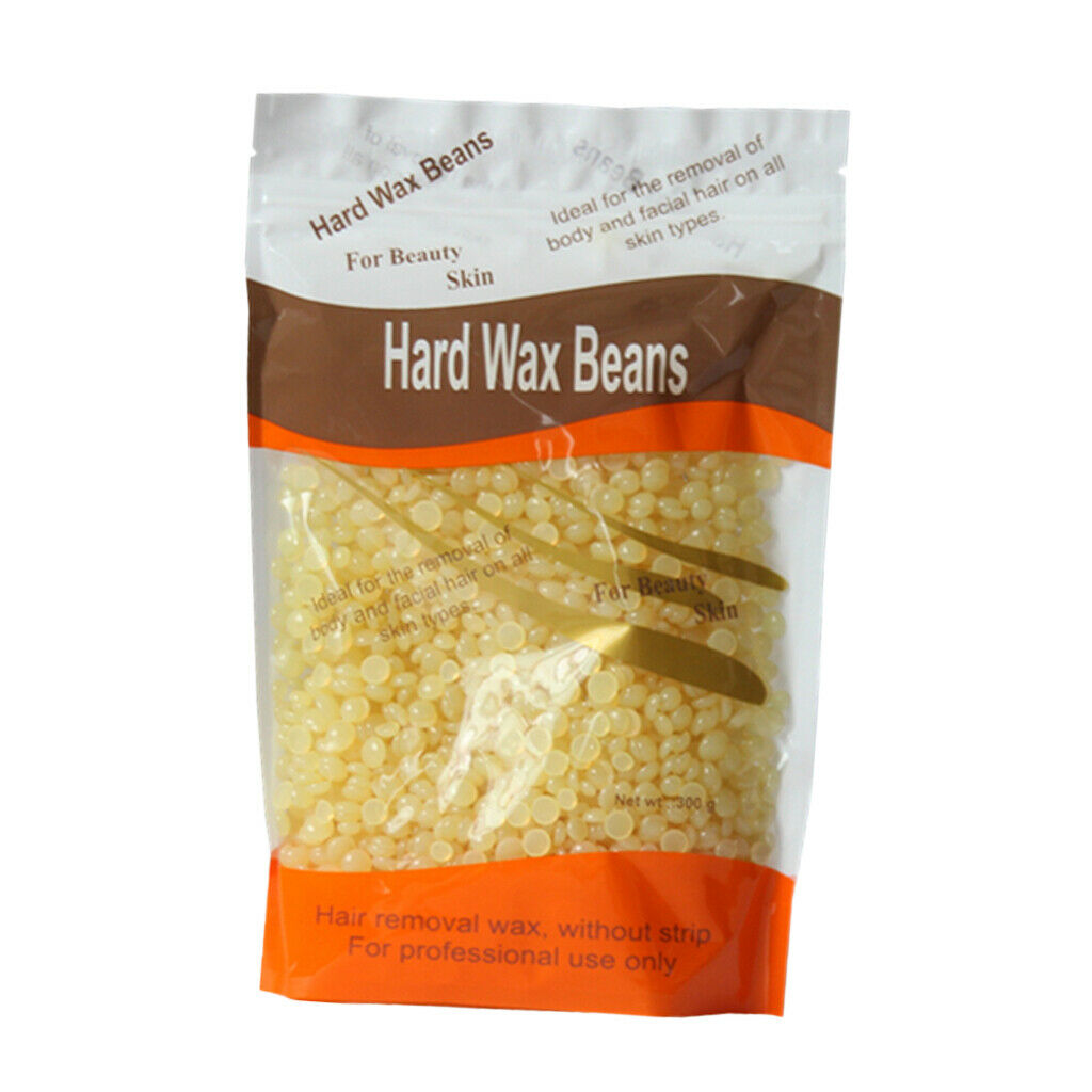100g Hard Wax Beans Painless Hair Removal Arm Bikini Body Waxing + Spatulas