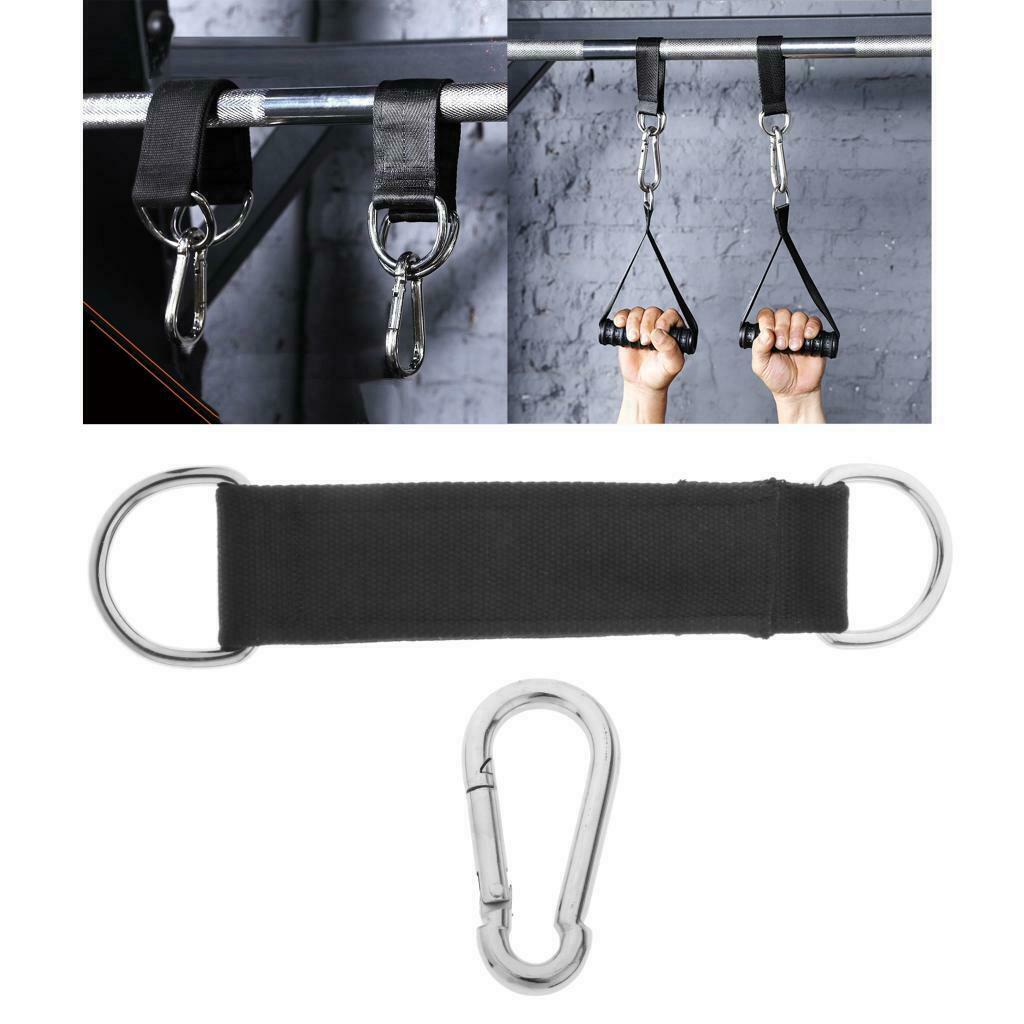 Pull-UP Handles Gym Straps Handle Men/Women AB Pull Up Webbing D-Ring Carabiner