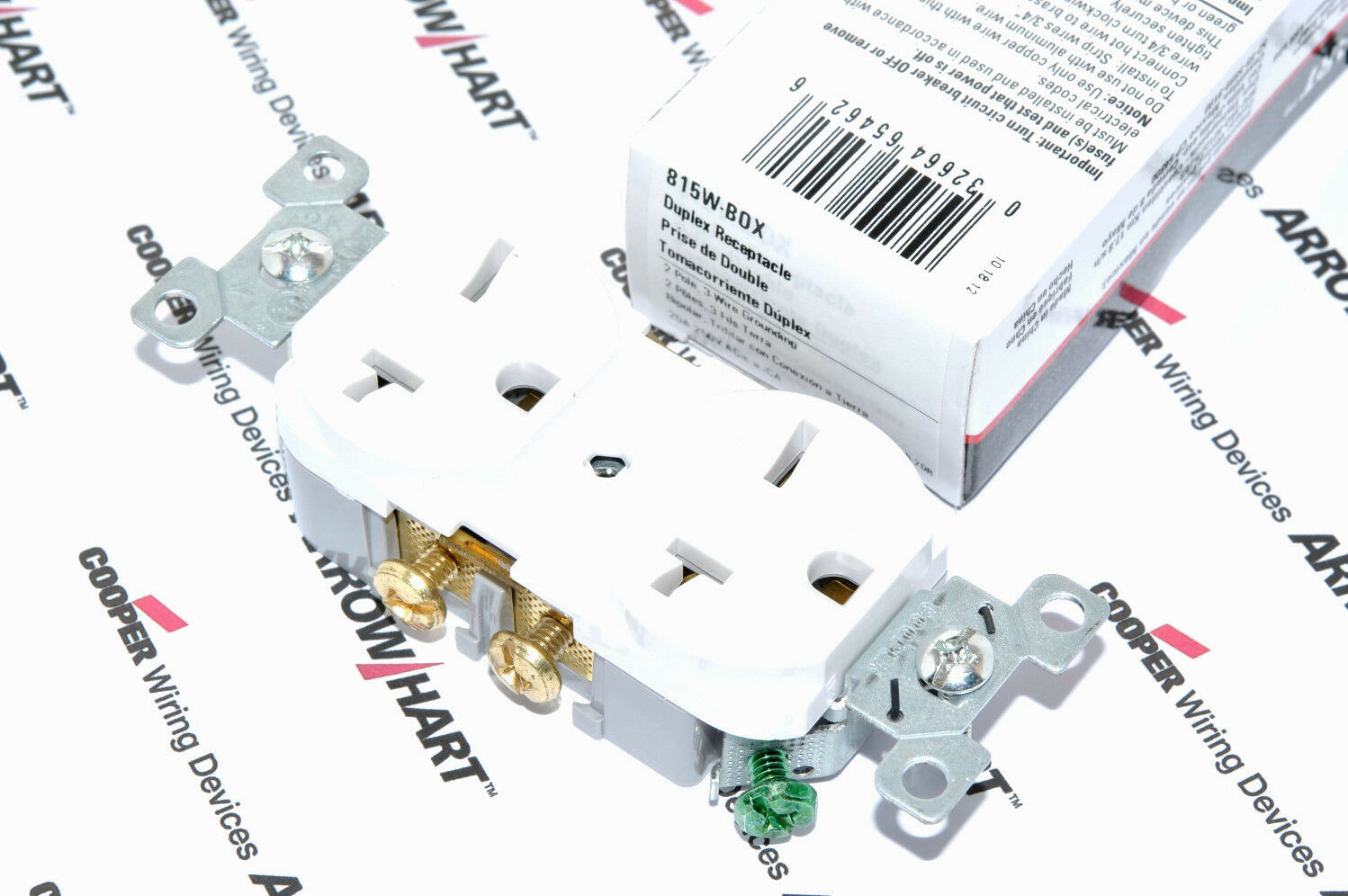 1pcs - COOPER 815W 20A 250V Commercial Grade Duplex Receptacle 6-20R