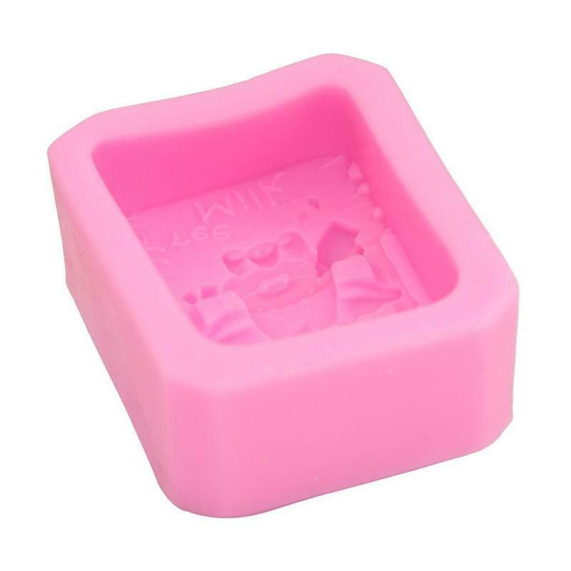 Cartoon Cow Cattle Silicone Soap Mold Fondant Candy Mould Cake Chocolate Decor