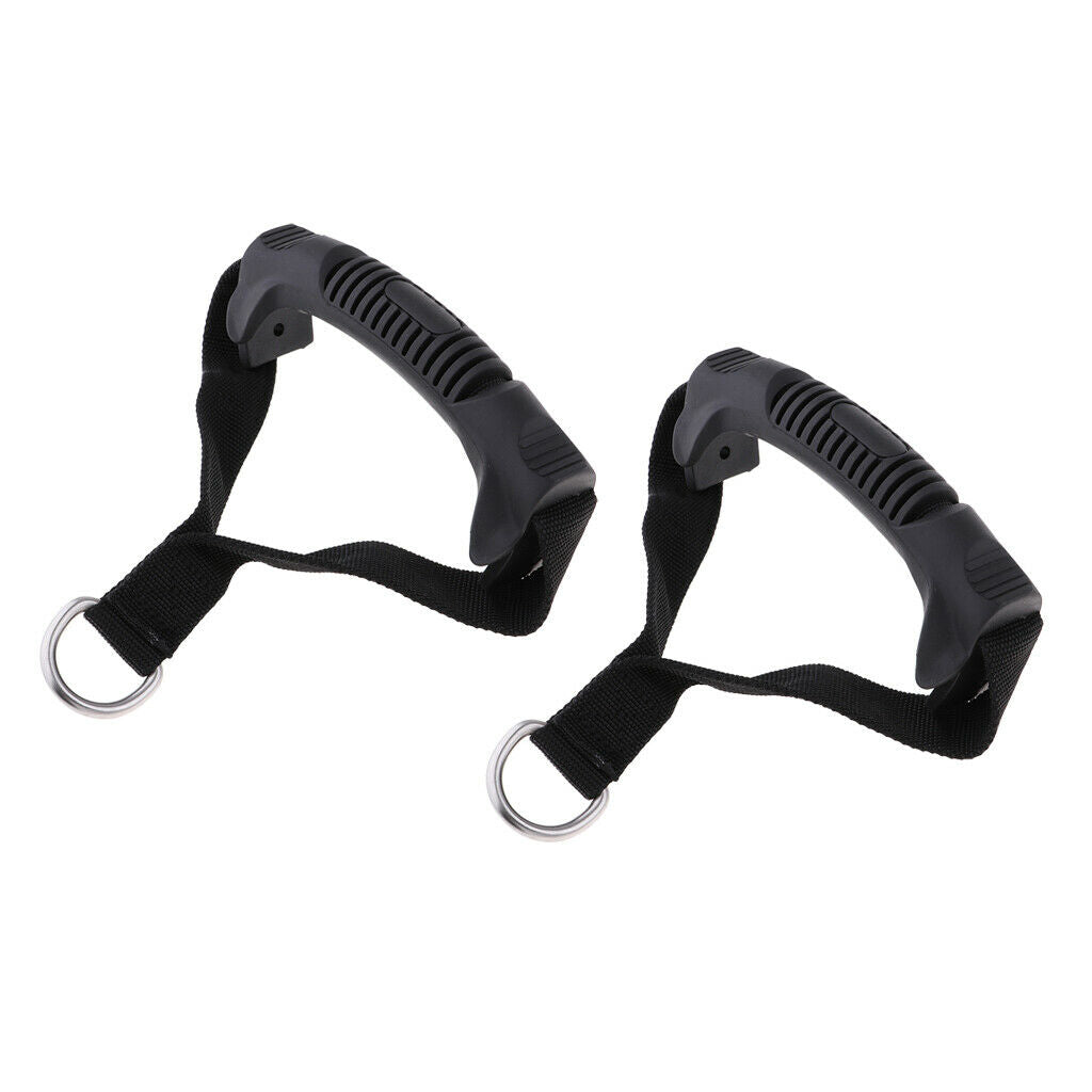 2 Pcs Grip Pull Handlebar Attachments for Cable Machines Tool Supplies
