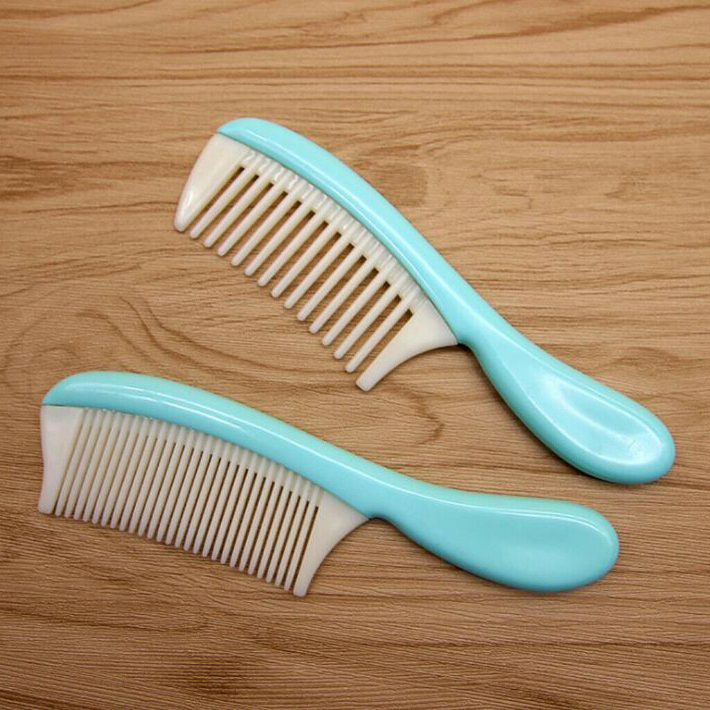 Plastic Detachable Wide Tooth Detangling Hair Comb No Static Comb Light Blue