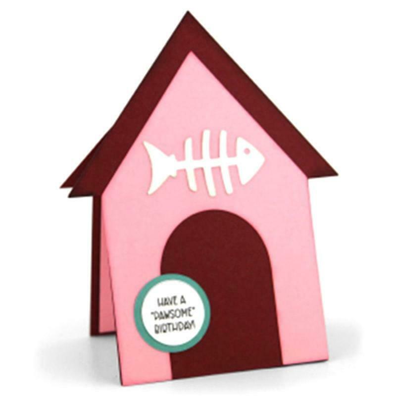 Pet House Metal Cutting Dies Stencil DIY Scrapbooking Album Paper Card Template