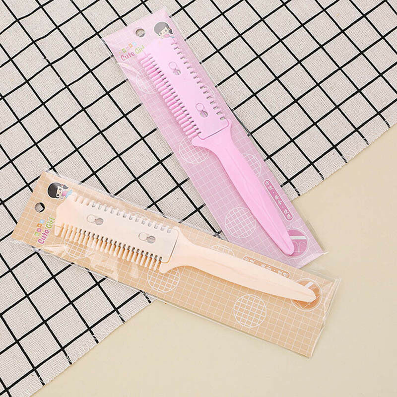 hairdressing tool barber scissor hair cut styling razor magic blade comb .l8
