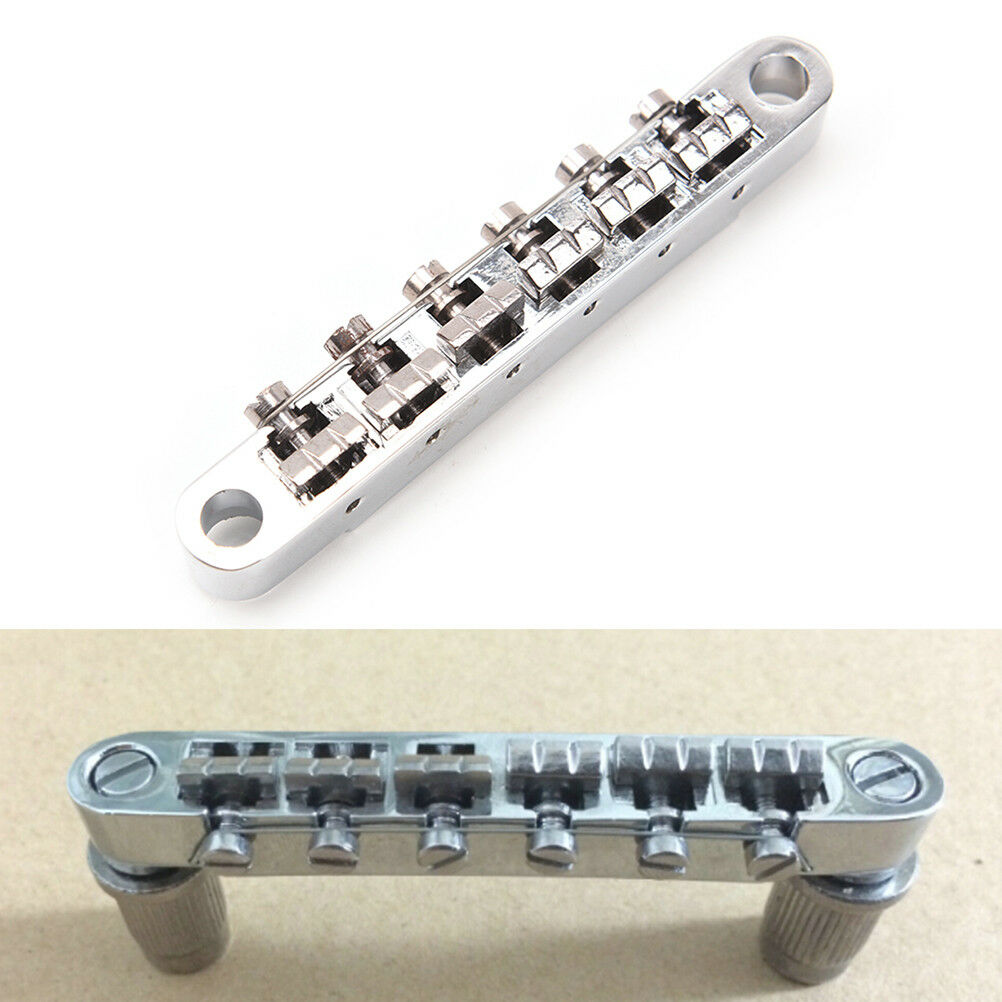 12 String Tune-O-Matic Tailpiece & Bridge Kit Set For Electric Guitar - SilverBD