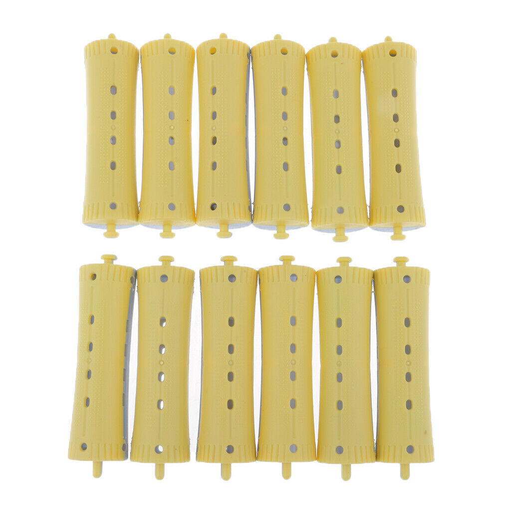 24x Professional Home Perming Rods Rollers Waves Hair Styling Slon Use