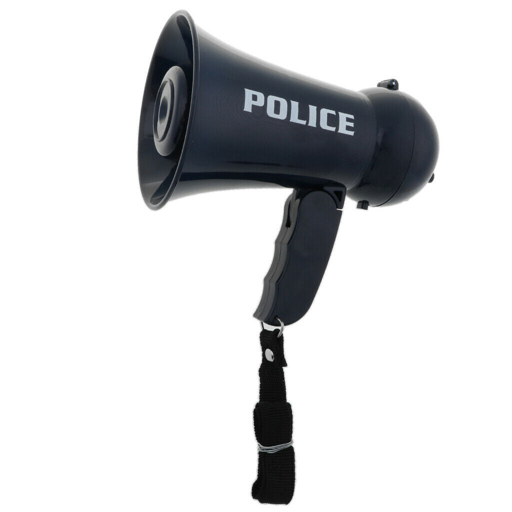 Children Firemen Megaphone Siren Sound Handheld Mic Toys Costume Props