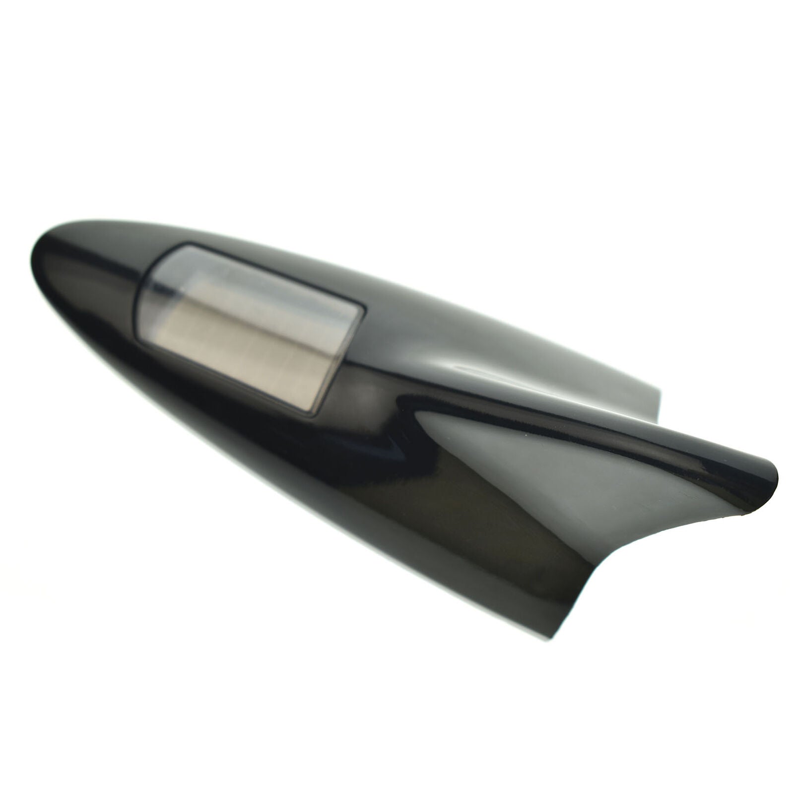 Black Universal Shark Fin Roof Antenna Aerial Radio Signal Decoration Car Trim