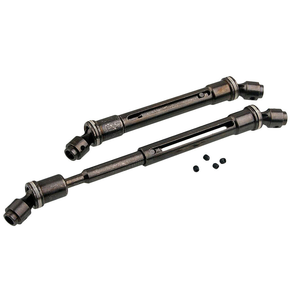 2pcs Metal Steel Universal Drive Shaft Dogbone 112-152mm For Rc Car 1/10