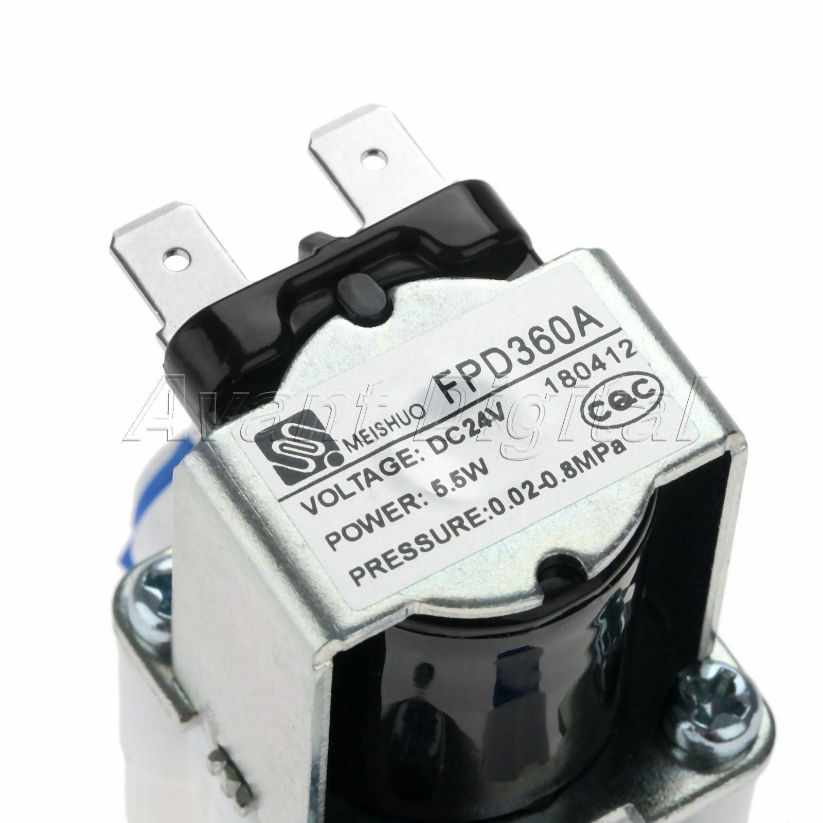 1/4" Hose 24V DC Electric RO Water System Flow Control Solenoid Valve Connection