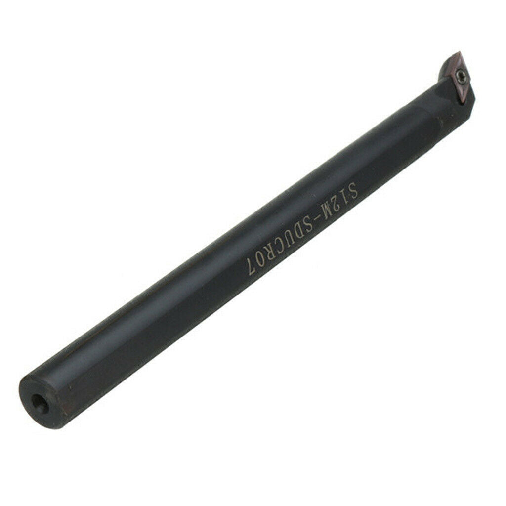 Lathe Turning Tool Boring Bar 150mm+10Pcs DCMT0702 Carbide Inserts Cutter+T8