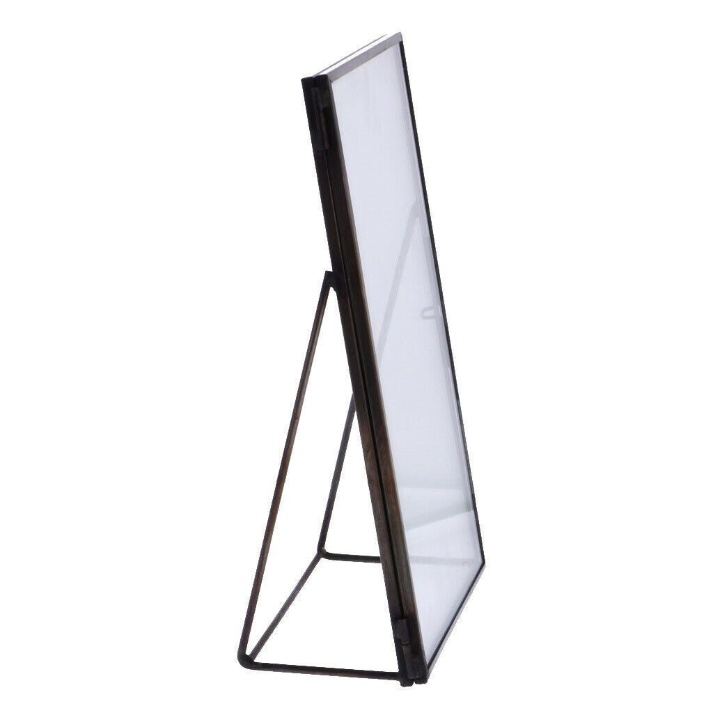 2x Black Plated Bronze Frame And Glass Facade Picture Frame Decorative Frame