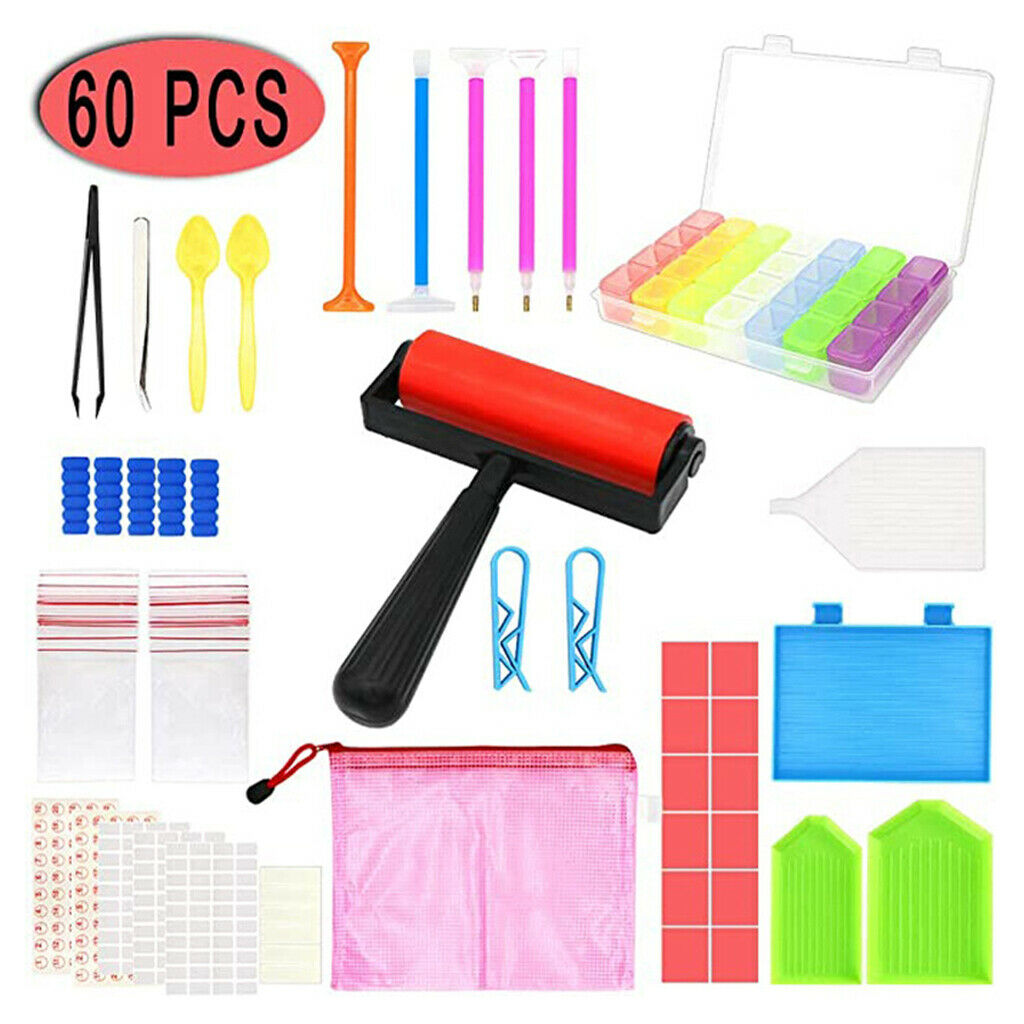 60 Pieces 5D Diamond Painting Tools, Painting Accessories Diamond Cross Sticky