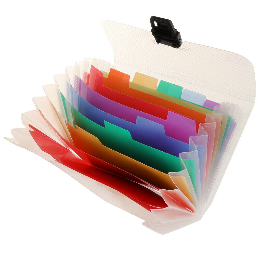 Mini A6 13 Pockets Expanding File Folder Travel Receipts Organizer