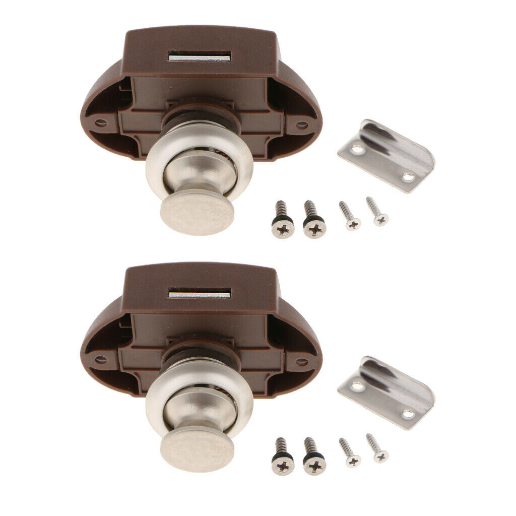 2x RV Paddle Door Lock Latch for storage Handle Knob Deadbolt Camper Trailer