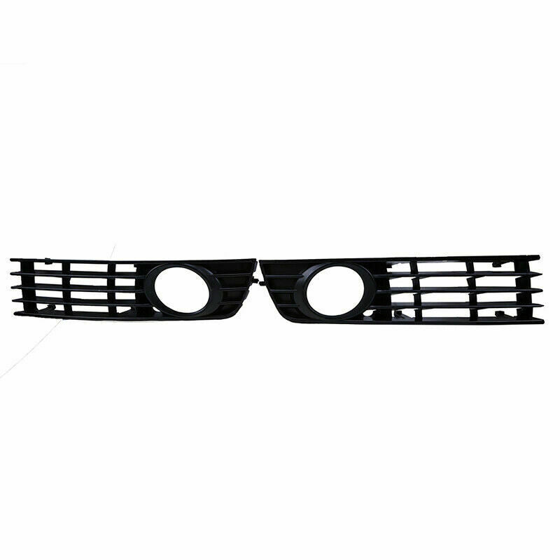 2x Black Front Bumper Fog Light Grilles For Audi A4 Sedan 2002-2004 03 8H0807681