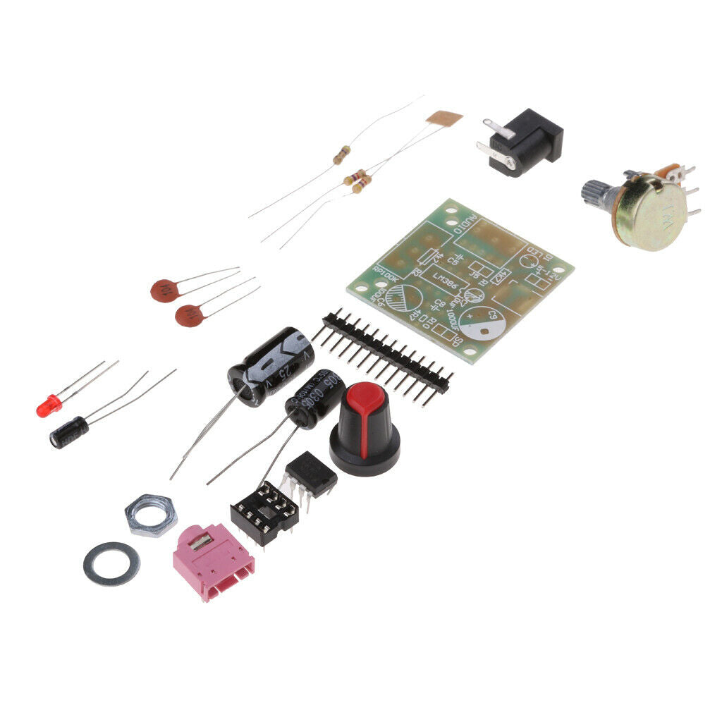 Mini LM386 Power Amplifier Board DIY Kit 3V-12V PCB Low Power Consumption