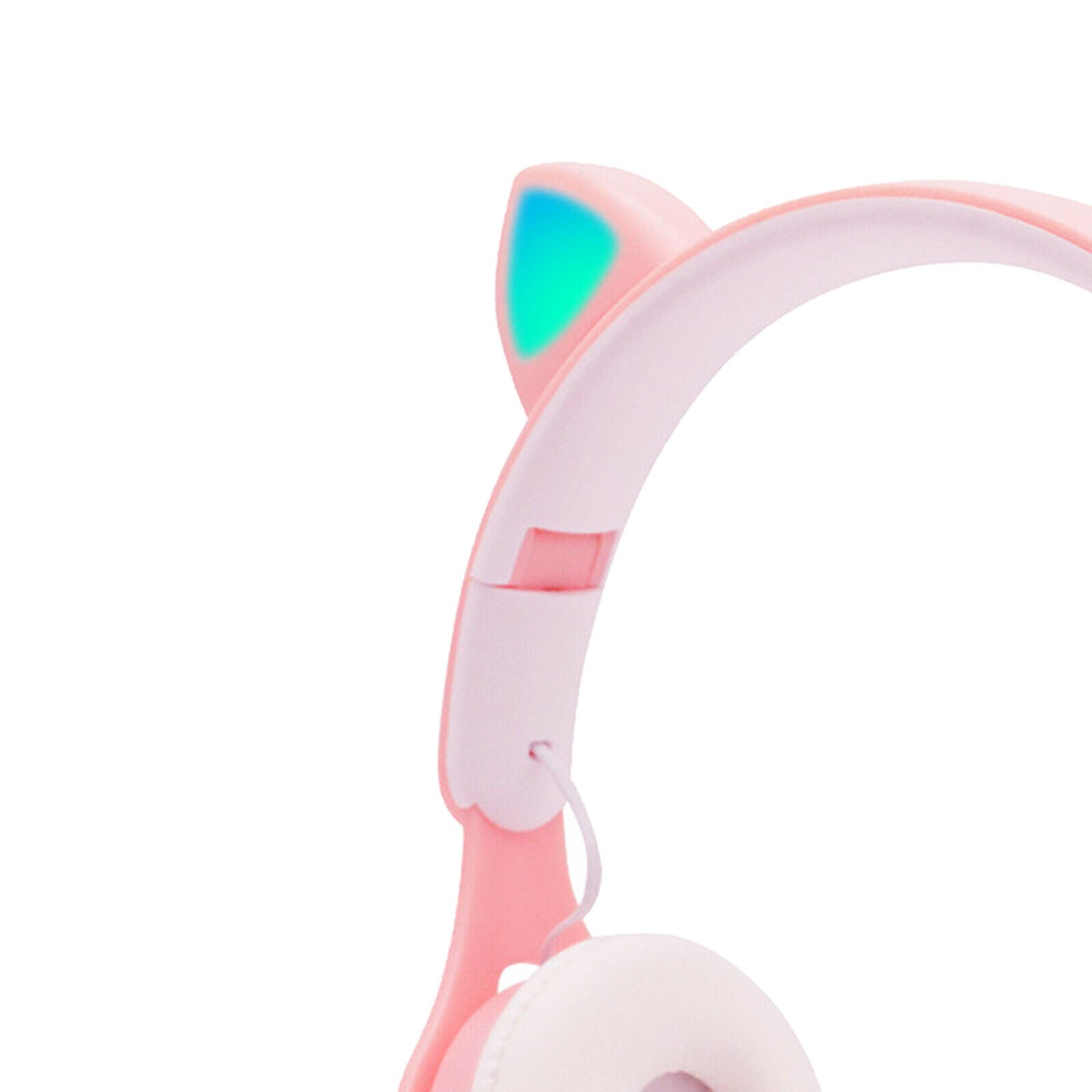 Cat Ear Headphones Over Ear Earphone Volume Control for Kids Children Pink