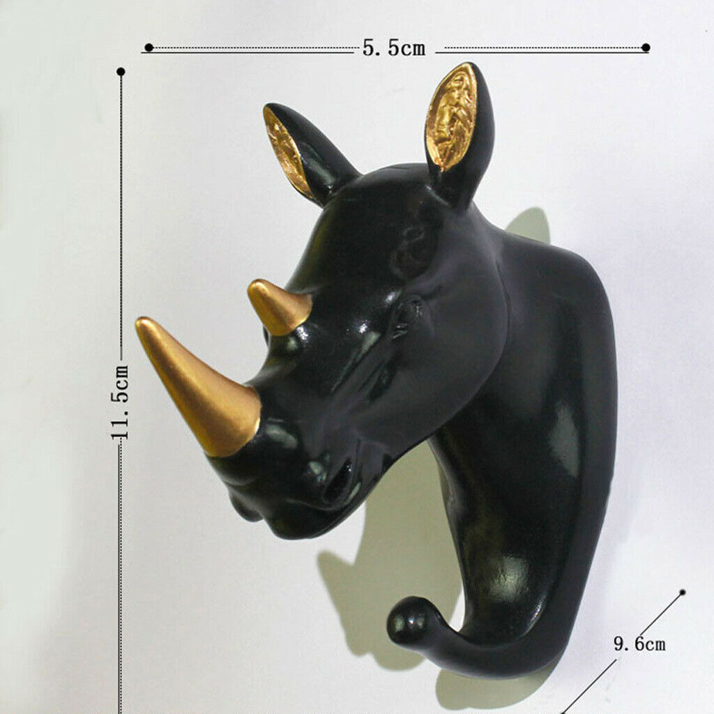 Wall Hook Cloth Hanger With Screws for Bedroom Bathroom Porch Rhinoceros