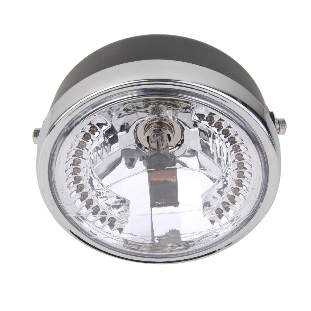 Motorcycle 7 Inch 12V 35W Round Headlight Head Light Turn Signal For