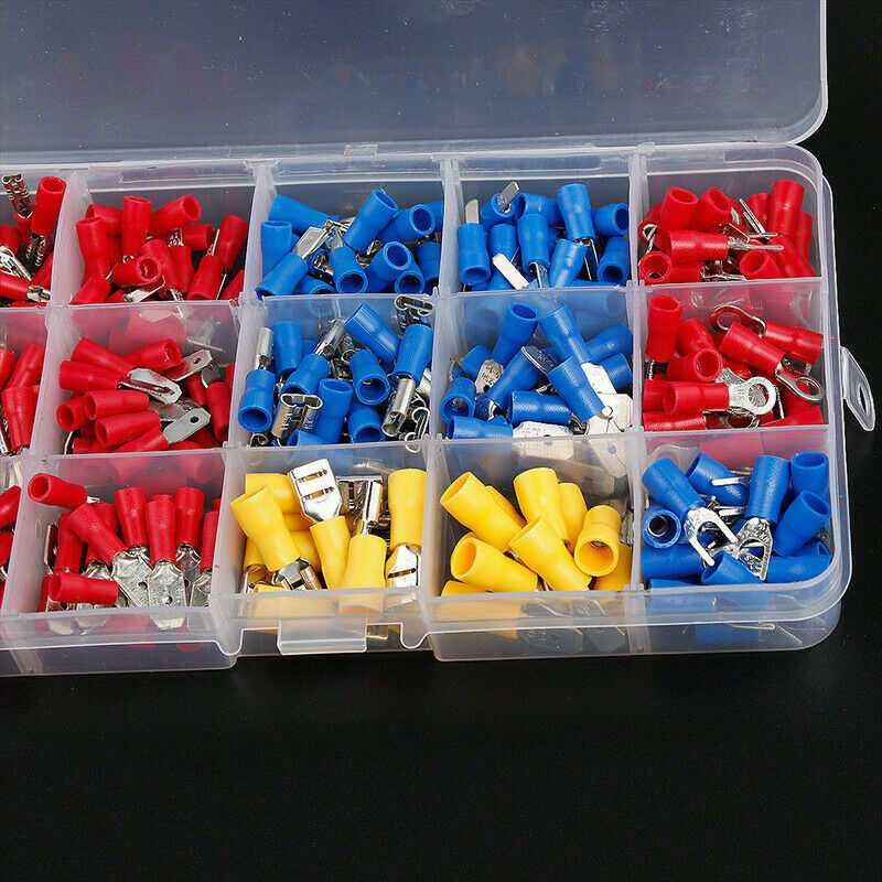 280pcs Insulated Assorted Electrical Wiring Connectors Crimp Terminal Kit Set