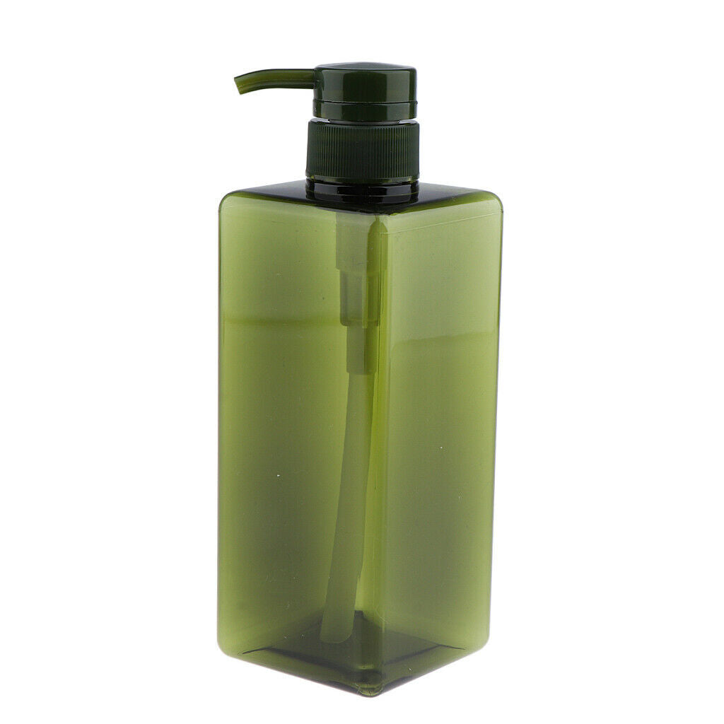 Empty Plastic Shampoo Conditioner Pump Bottle Refillable Container 650ml 2x