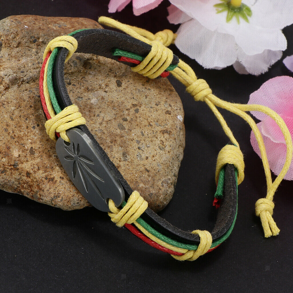 Women Men Braided I Love Jesus Wristband Bracelet Wrap Cuff Bangle Jewelry