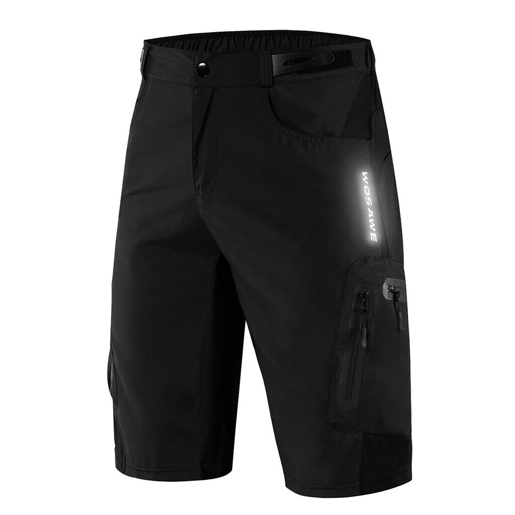 Men's Bicycle Cycling Shorts Sports Reflective Casual Baggy Half Pants  XXXL