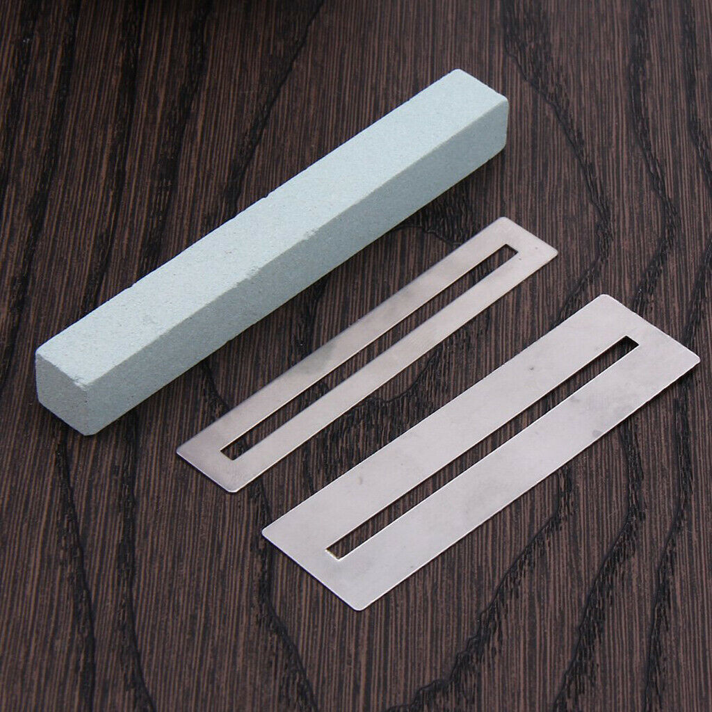 Guitar Repair Protect Tool Kit Fret Stainless File Set Grinding Stone Sponge