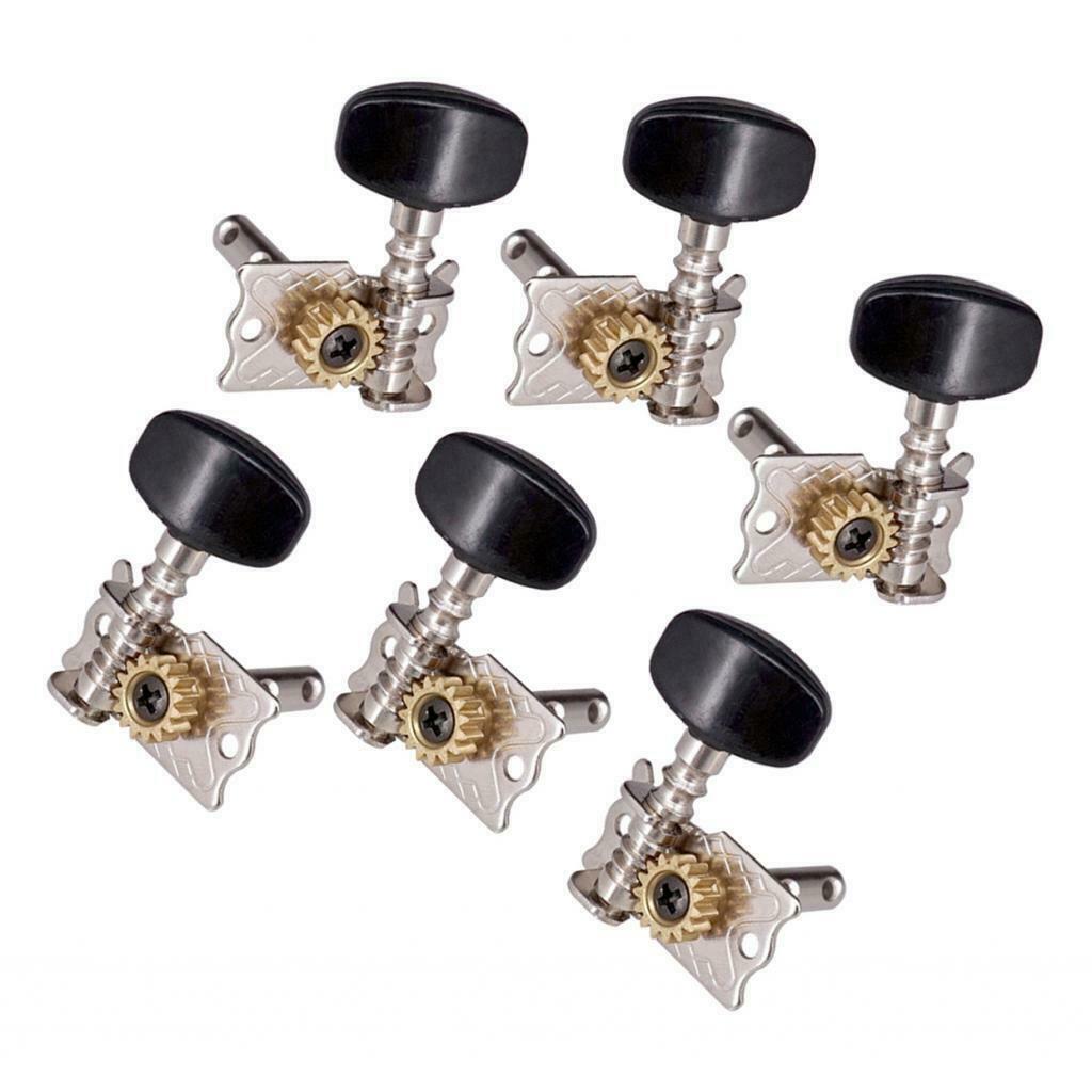 Set of 6 3L3R 4 String Acoustic Guitar Tuners Knobs Heads Replacements