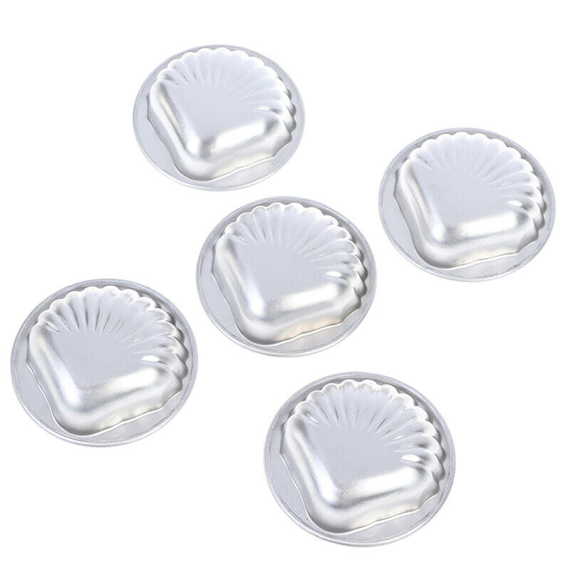 5X Crafting Aluminum Alloy Handmade Bath Bomb Mold Cake Fizzy Sea Shell S.l8