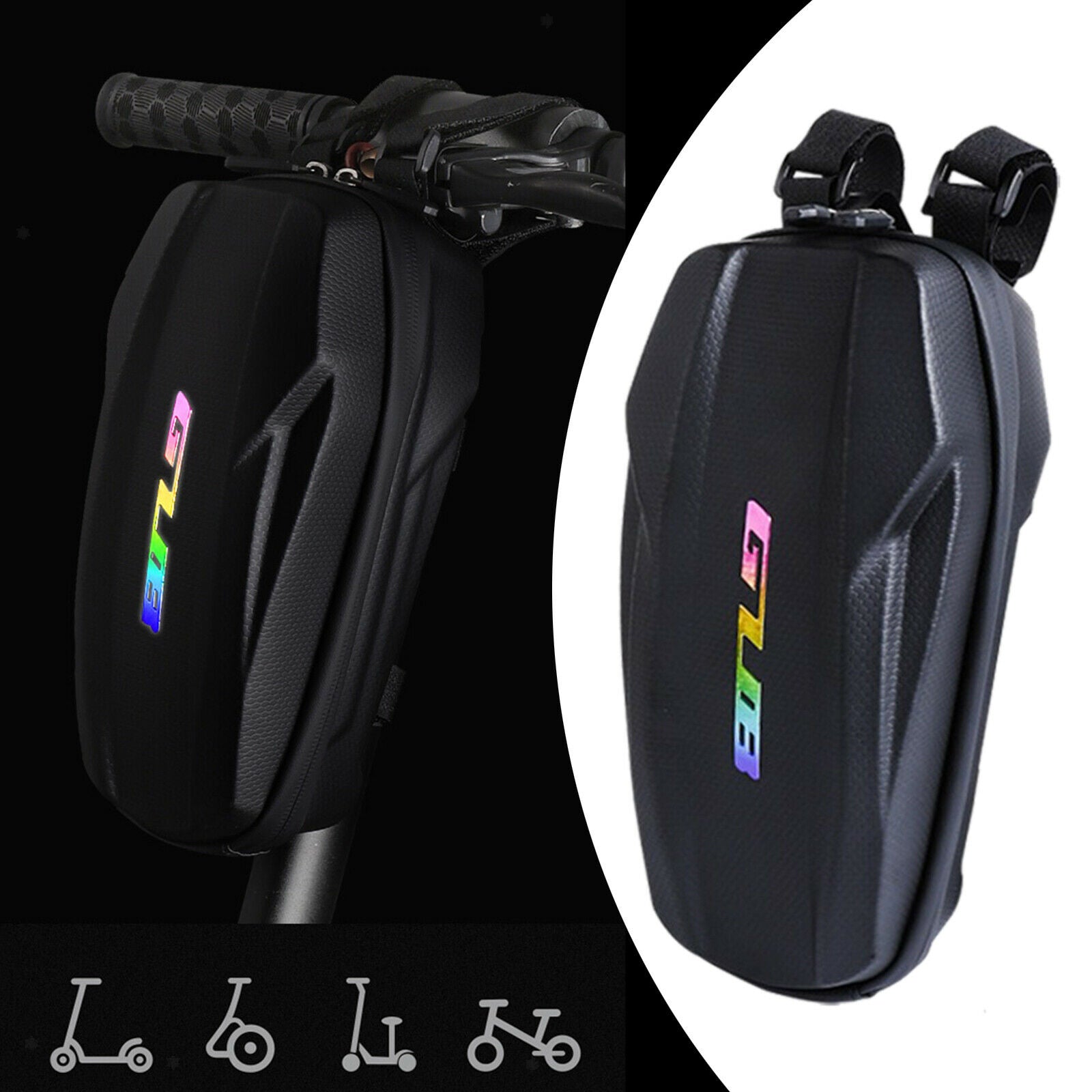Waterproof Hard Shell Storage Bag Scooter Front Bag Travel Handlebar Bag
