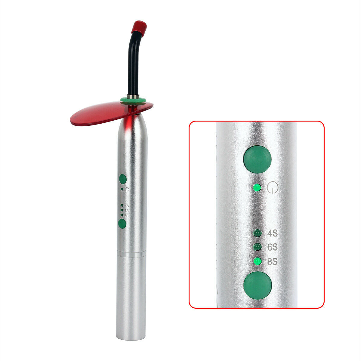 3pcs Dental LED Curing Light Lamp Wireless High Power Wide Spectrum 2700mw/c㎡ US