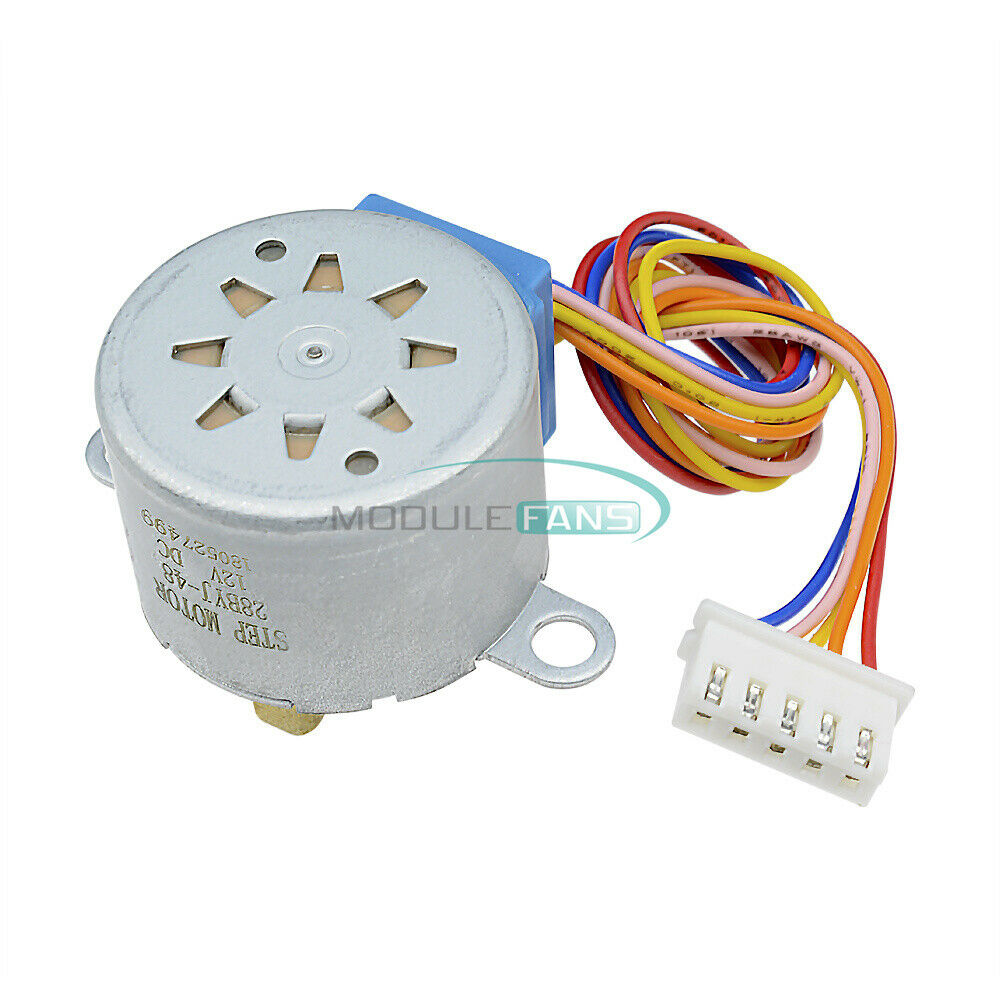 2PCS DC12V 4 Phase 28BYJ-48 Valve Gear Stepper Motor Step Motor For Arduino