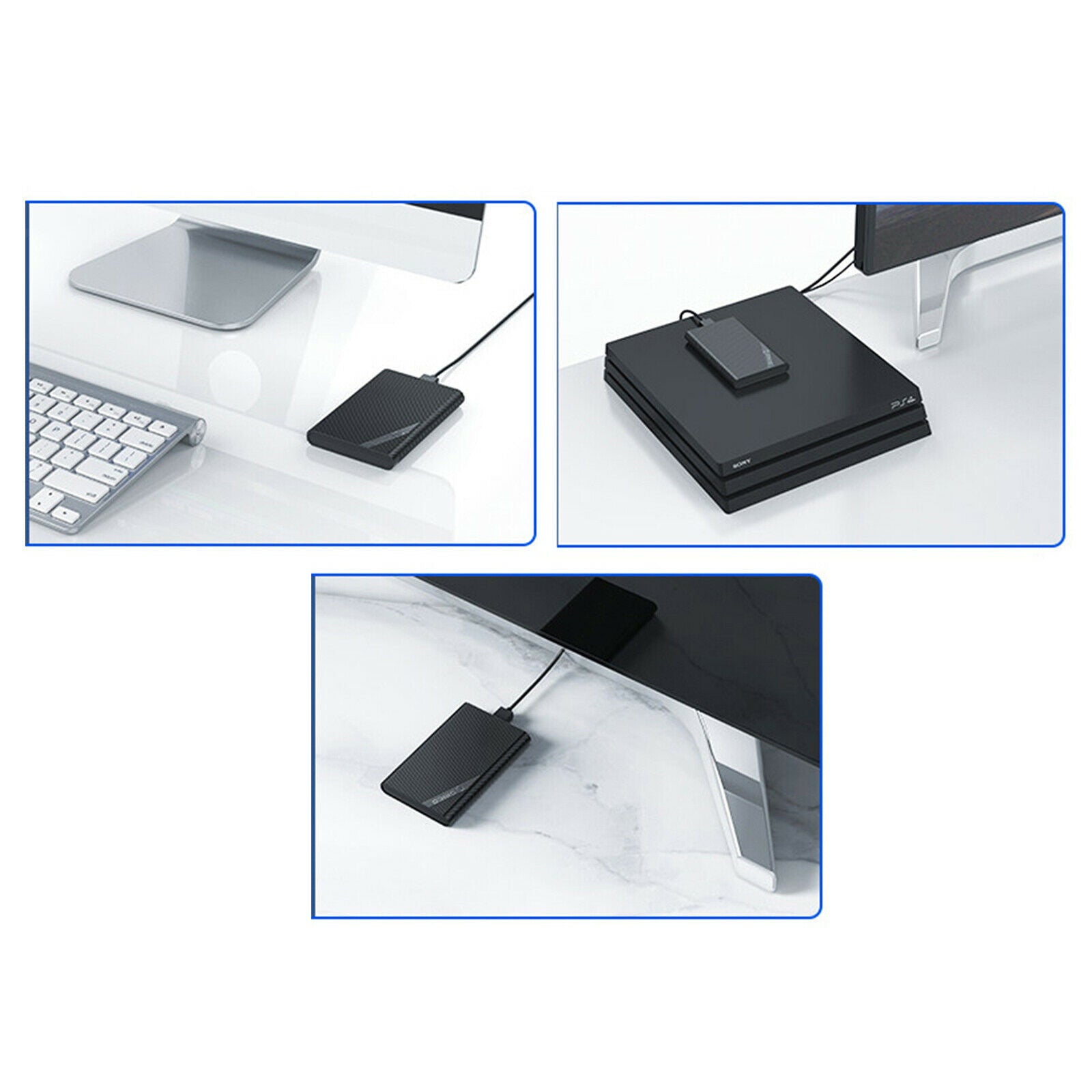 Removable 2.5in External USB Hard Drive Disk  Case Only for PC Computer